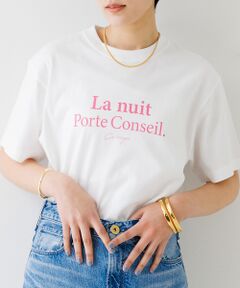 バックスクエアロゴTシャツ