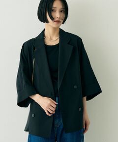 Rouge vif la cle / ルージュ・ヴィフ ラクレ テーラードジャケット | 撥水ドルマンハーフスリーブジャケット