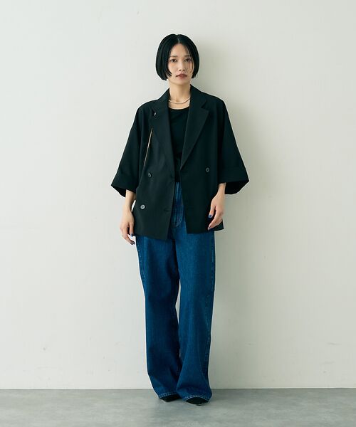 Rouge vif la cle / ルージュ・ヴィフ ラクレ テーラードジャケット | 撥水ドルマンハーフスリーブジャケット | 詳細26