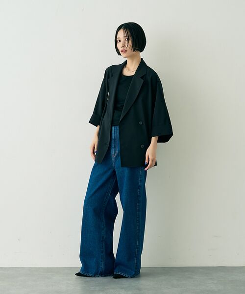 Rouge vif la cle / ルージュ・ヴィフ ラクレ テーラードジャケット | 撥水ドルマンハーフスリーブジャケット | 詳細27