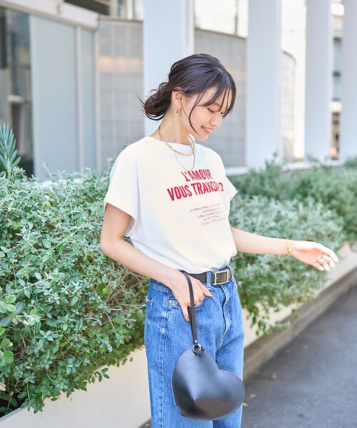 Rouge vif la cle / ルージュ・ヴィフ ラクレ Tシャツ | 【一部店舗限定】シルケット天竺フレンチスリーブT | 詳細11