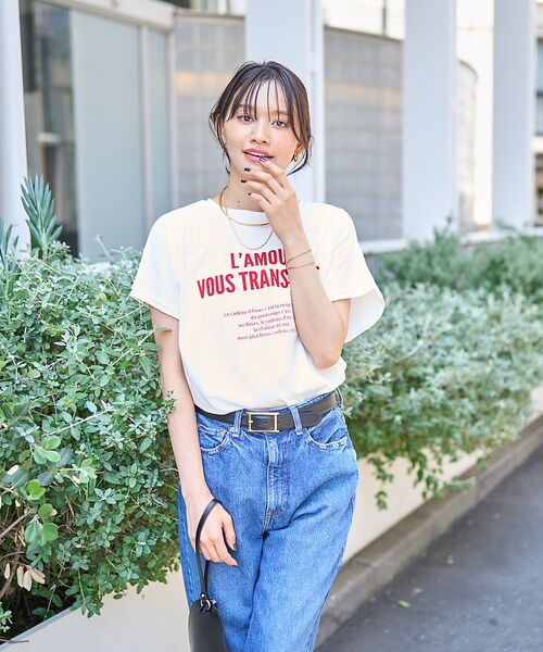 Rouge vif la cle / ルージュ・ヴィフ ラクレ Tシャツ | 【一部店舗限定】シルケット天竺フレンチスリーブT | 詳細17