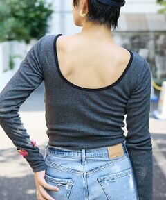 Rouge vif la cle / ルージュ・ヴィフ ラクレ Tシャツ | 【Robert P. Miller】パネルリブ バックオープンロンT / 背あき