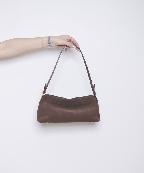 Rouge vif la cle / ルージュ・ヴィフ ラクレ ショルダーバッグ | 【MAESTOSO/マエストソ】スクエアスウェードバッグ　ポーチ付き | 詳細26