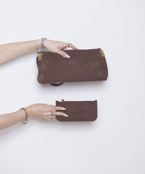 Rouge vif la cle / ルージュ・ヴィフ ラクレ ショルダーバッグ | 【MAESTOSO/マエストソ】スクエアスウェードバッグ　ポーチ付き | 詳細28