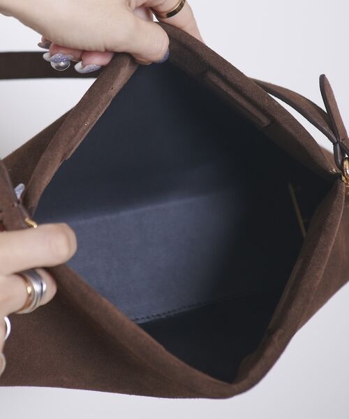 Rouge vif la cle / ルージュ・ヴィフ ラクレ ショルダーバッグ | 【MAESTOSO/マエストソ】スクエアスウェードバッグ　ポーチ付き | 詳細29