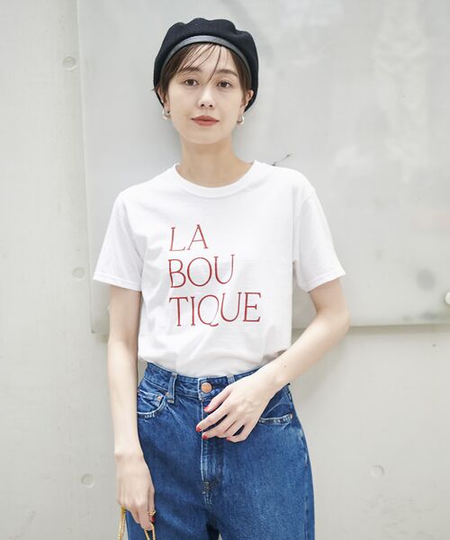 Rouge vif la cle / ルージュ・ヴィフ ラクレ Tシャツ | 前後ロゴコンパクトT | 詳細1