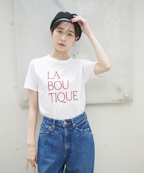 Rouge vif la cle / ルージュ・ヴィフ ラクレ Tシャツ | 前後ロゴコンパクトT | 詳細2