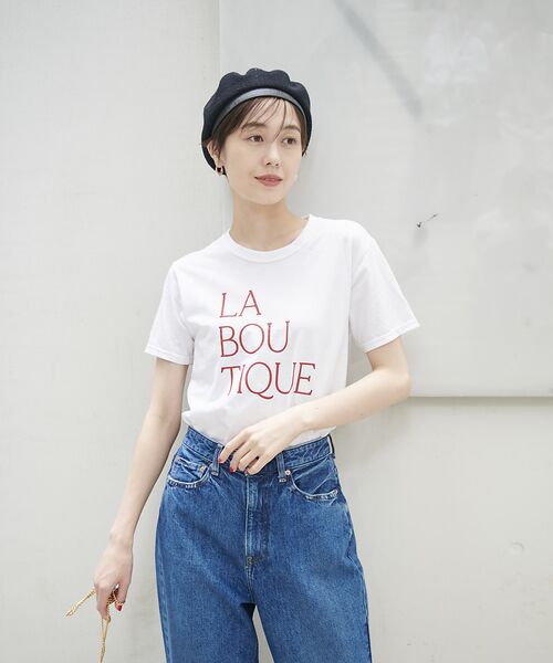 Rouge vif la cle / ルージュ・ヴィフ ラクレ Tシャツ | 前後ロゴコンパクトT | 詳細3