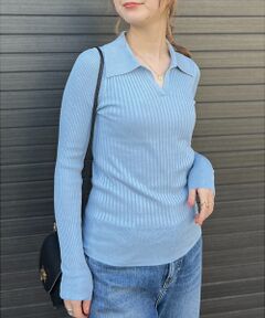 Rouge vif la cle / ルージュ・ヴィフ ラクレ ニット・セーター | シルク混ワイドリブポロニット