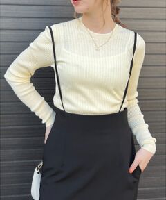 Rouge vif la cle / ルージュ・ヴィフ ラクレ ニット・セーター | シルク混ワイドリブプルオーバーニット