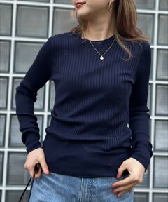 Rouge vif la cle / ルージュ・ヴィフ ラクレ ニット・セーター | シルク混ワイドリブプルオーバーニット