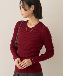 Rouge vif la cle / ルージュ・ヴィフ ラクレ ニット・セーター | シルク混ワイドリブプルオーバーニット