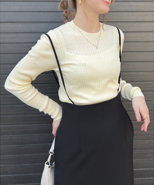 Rouge vif la cle / ルージュ・ヴィフ ラクレ ニット・セーター | シルク混ワイドリブプルオーバーニット | 詳細27