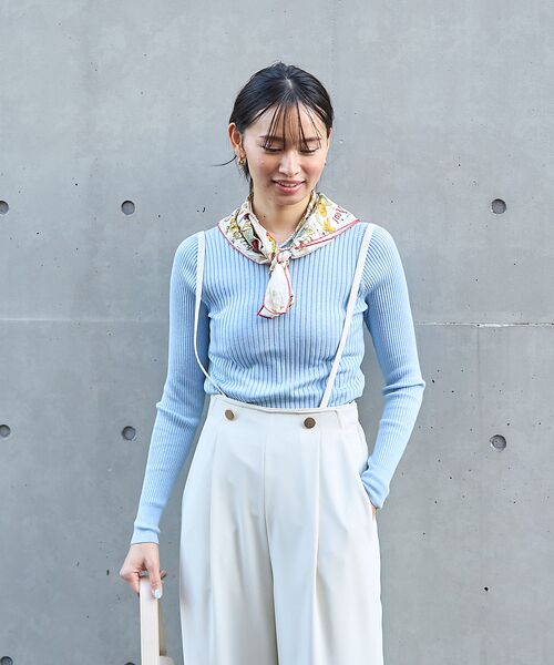 Rouge vif la cle / ルージュ・ヴィフ ラクレ ニット・セーター | シルク混ワイドリブプルオーバーニット | 詳細29