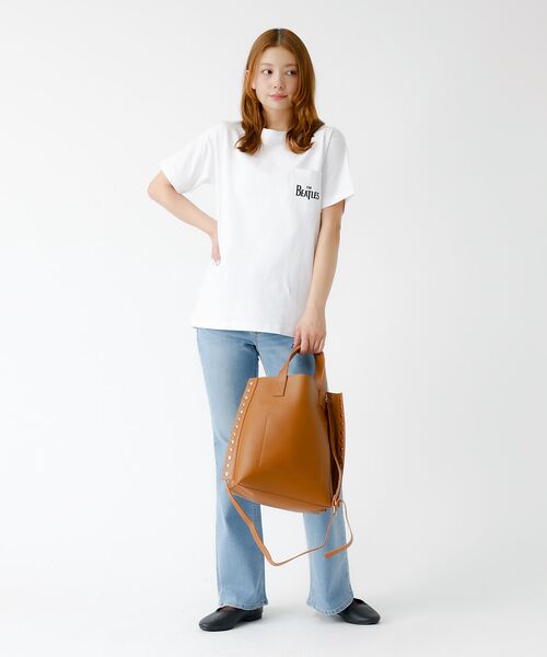 Rouge vif la cle / ルージュ・ヴィフ ラクレ トートバッグ | 【cheek/チーク】2WAY トートバッグ / リベット / フェイクレザー | 詳細18