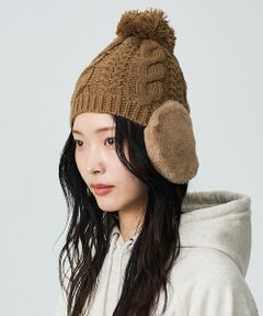 Rouge vif la cle / ルージュ・ヴィフ ラクレ ハット | 【RUBEN / ルーベン】イヤーマフ付き裏ボアニットキャップ / RUS-80