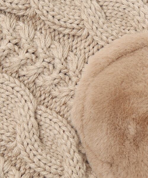 Rouge vif la cle / ルージュ・ヴィフ ラクレ ハット | 【RUBEN / ルーベン】イヤーマフ付き裏ボアニットキャップ / RUS-80 | 詳細4