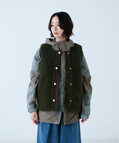 Rouge vif la cle / ルージュ・ヴィフ ラクレ ベスト | 【BARBOUR/バブアー】DULSIE LINER / ボアベスト / WEB | 詳細17