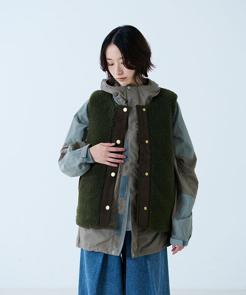 Rouge vif la cle / ルージュ・ヴィフ ラクレ ベスト | 【BARBOUR/バブアー】DULSIE LINER / ボアベスト / WEB | 詳細18