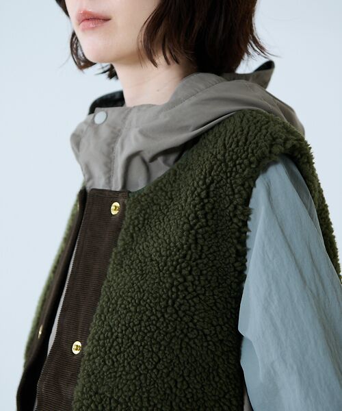 Rouge vif la cle / ルージュ・ヴィフ ラクレ ベスト | 【BARBOUR/バブアー】DULSIE LINER / ボアベスト / WEB | 詳細21