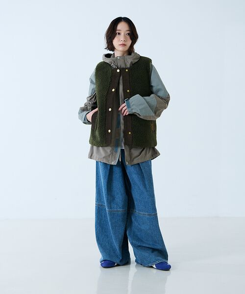 Rouge vif la cle / ルージュ・ヴィフ ラクレ ベスト | 【BARBOUR/バブアー】DULSIE LINER / ボアベスト / WEB | 詳細22