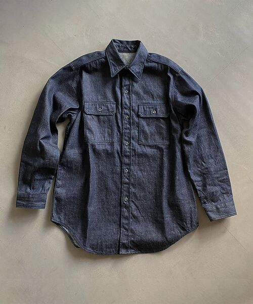 Rouge vif la cle / ルージュ・ヴィフ ラクレ Gジャン・デニムジャケット | 【woadblue /ウォードブルー】CPO SHIRT JACKET / CP | 詳細2