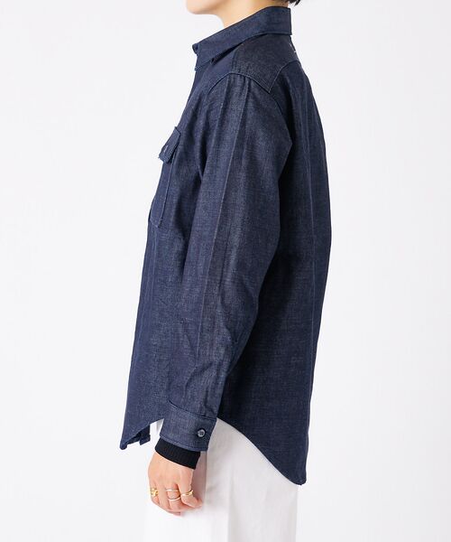 Rouge vif la cle / ルージュ・ヴィフ ラクレ Gジャン・デニムジャケット | 【woadblue /ウォードブルー】CPO SHIRT JACKET / CP | 詳細20