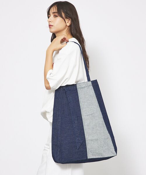 Rouge vif la cle / ルージュ・ヴィフ ラクレ トートバッグ | 【157】デニムトートバッグ / DENIM TIE TOTE / A4可 | 詳細1