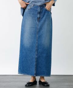 【woadblue /ウォードブルー】I LINE DENIM SKIRT /