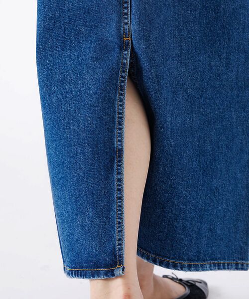 Rouge vif la cle / ルージュ・ヴィフ ラクレ ロング・マキシ丈スカート | 【woadblue /ウォードブルー】I LINE DENIM SKIRT / | 詳細22