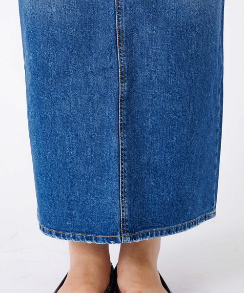 Rouge vif la cle / ルージュ・ヴィフ ラクレ ロング・マキシ丈スカート | 【woadblue /ウォードブルー】I LINE DENIM SKIRT / | 詳細26