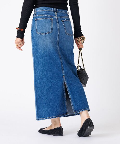 Rouge vif la cle / ルージュ・ヴィフ ラクレ ロング・マキシ丈スカート | 【woadblue /ウォードブルー】I LINE DENIM SKIRT / | 詳細6