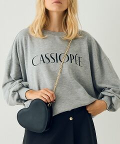 【一部店舗限定】ドロップショルダーロゴスウエット（CASSIOPEE）