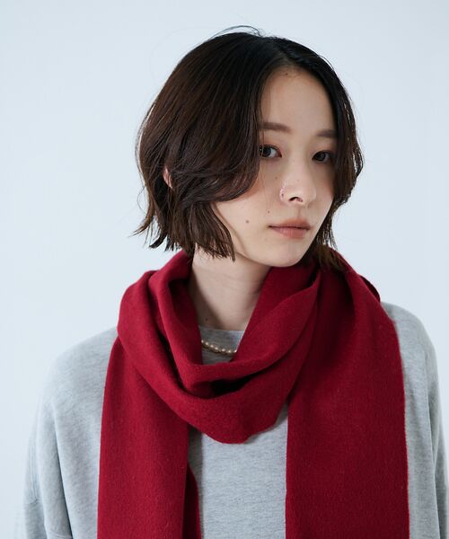 Rouge vif la cle / ルージュ・ヴィフ ラクレ マフラー・ショール・スヌード・ストール | 【BARBOUR/バブアー】プレーンラムウールスカーフ / マフラー / ウール | 詳細21