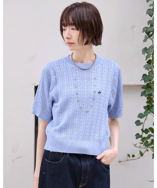 Rouge vif la cle / ルージュ・ヴィフ ラクレ ニット・セーター | 【BEVERLY HILLS POLO CLUB / ビバリーヒルズ ポロクラブ | 詳細9