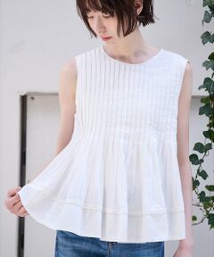 Rouge vif la cle / ルージュ・ヴィフ ラクレ シャツ・ブラウス | 【MICA&DEAL/マイカアンドディール】ノースリーブピンタックブラウス　タッ