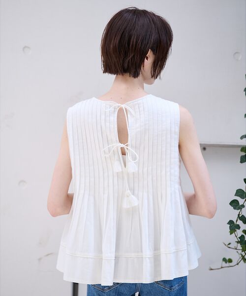 Rouge vif la cle / ルージュ・ヴィフ ラクレ シャツ・ブラウス | 【MICA&DEAL/マイカアンドディール】ノースリーブピンタックブラウス　タッ | 詳細2