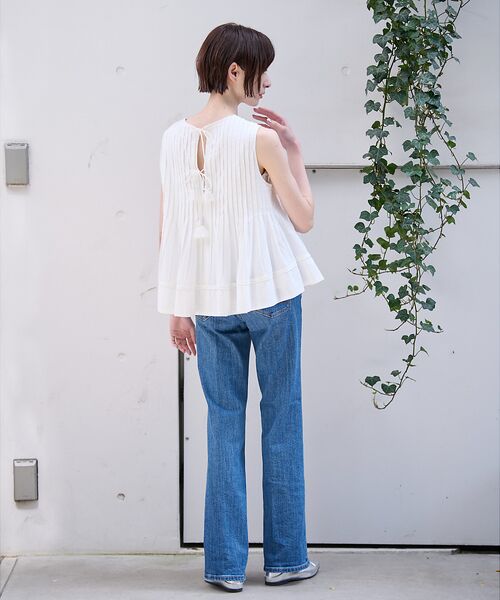 Rouge vif la cle / ルージュ・ヴィフ ラクレ シャツ・ブラウス | 【MICA&DEAL/マイカアンドディール】ノースリーブピンタックブラウス　タッ | 詳細5