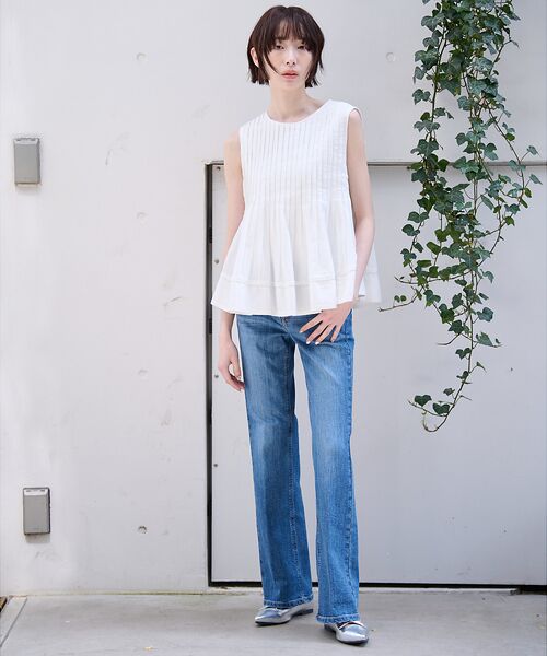 Rouge vif la cle / ルージュ・ヴィフ ラクレ シャツ・ブラウス | 【MICA&DEAL/マイカアンドディール】ノースリーブピンタックブラウス　タッ | 詳細6