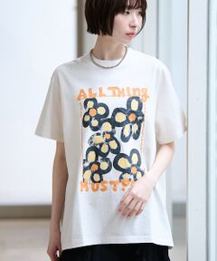 Rouge vif la cle / ルージュ・ヴィフ ラクレ Tシャツ | 【KURO/クロ】ANYTHING FLOWER Tシャツ/日本製【WEB限定】