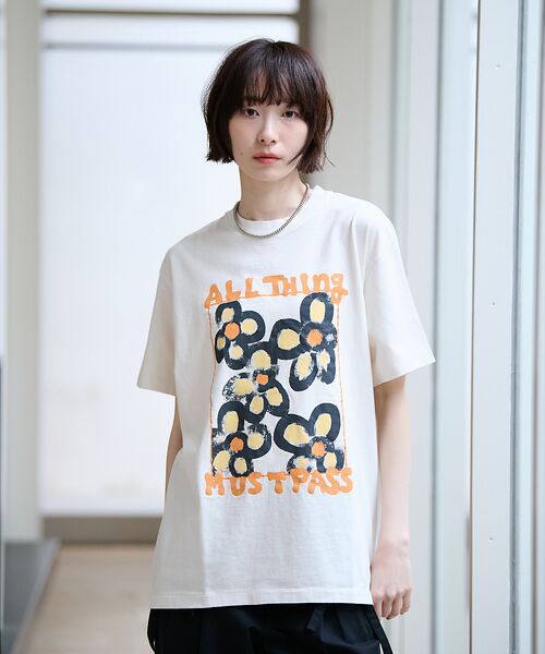Rouge vif la cle / ルージュ・ヴィフ ラクレ Tシャツ | 【KURO/クロ】ANYTHING FLOWER Tシャツ/日本製【WEB限定】 | 詳細2