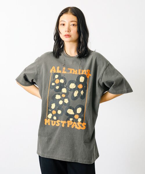 Rouge vif la cle / ルージュ・ヴィフ ラクレ Tシャツ | 【KURO/クロ】ANYTHING FLOWER Tシャツ/日本製【WEB限定】 | 詳細20