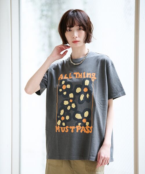 Rouge vif la cle / ルージュ・ヴィフ ラクレ Tシャツ | 【KURO/クロ】ANYTHING FLOWER Tシャツ/日本製【WEB限定】 | 詳細8
