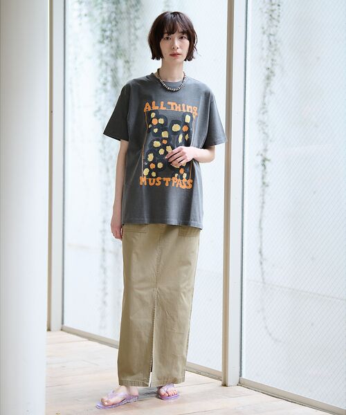 Rouge vif la cle / ルージュ・ヴィフ ラクレ Tシャツ | 【KURO/クロ】ANYTHING FLOWER Tシャツ/日本製【WEB限定】 | 詳細9