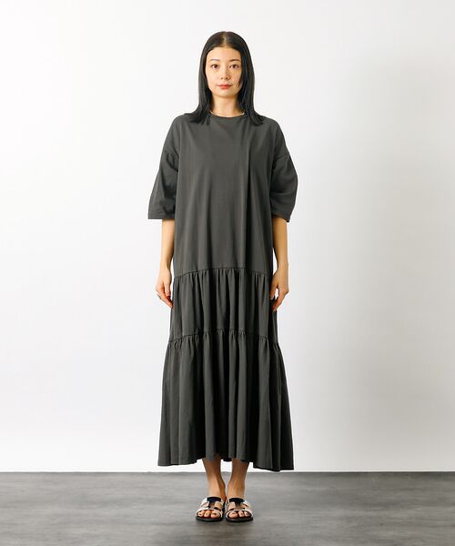 Rouge vif la cle / ルージュ・ヴィフ ラクレ ワンピース | 【MICA&DEAL/マイカアンドディール】tired cut ops　ギャザー | 詳細7