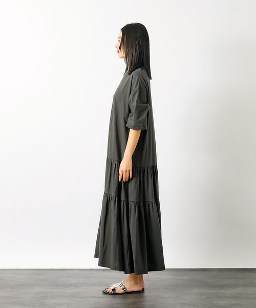 Rouge vif la cle / ルージュ・ヴィフ ラクレ ワンピース | 【MICA&DEAL/マイカアンドディール】tired cut ops　ギャザー | 詳細8