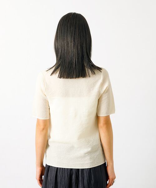 Rouge vif la cle / ルージュ・ヴィフ ラクレ シャツ・ブラウス | 【MICA&DEAL/マイカアンドディール】sheer knit polo sh | 詳細7