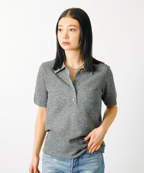 Rouge vif la cle / ルージュ・ヴィフ ラクレ シャツ・ブラウス | 【MICA&DEAL/マイカアンドディール】sheer knit polo sh | 詳細13