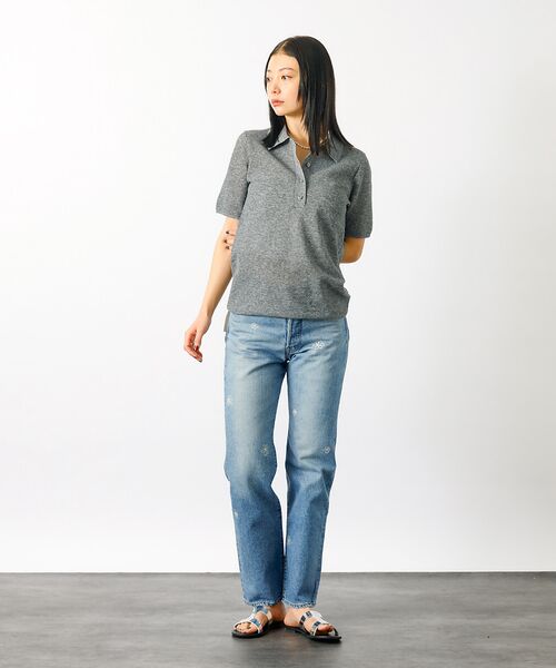 Rouge vif la cle / ルージュ・ヴィフ ラクレ シャツ・ブラウス | 【MICA&DEAL/マイカアンドディール】sheer knit polo sh | 詳細17